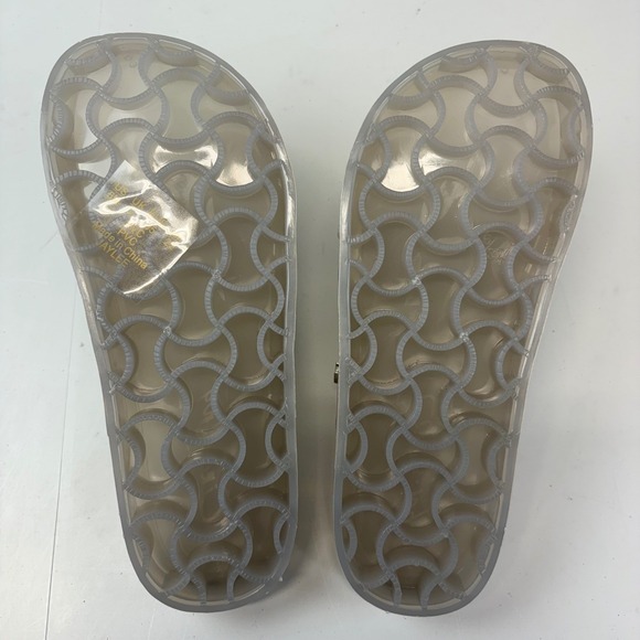 Circus by Sam Edelman Jaylee Womens Size 5M Silver Jelly Crisscross Pool Slides - Picture 6 of 6